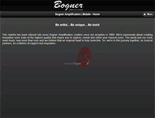 Tablet Screenshot of bogneramplification.com